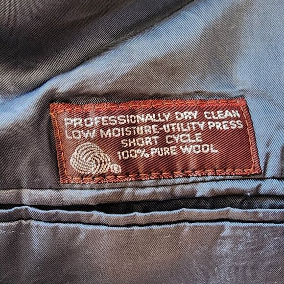 Vintage Jos.A.Bank Clothiers Wool Houndstooth Tweed Blazer Jacket Mens 42 - Picture 7 of 8